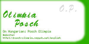 olimpia posch business card